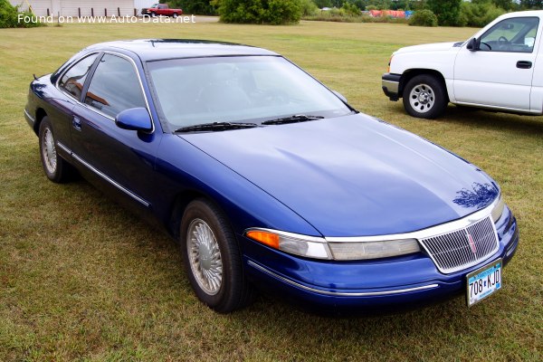 المواصفات والتفاصيل التقنية الكاملة 1993 Lincoln Mark VIII 4.6 i V8 32V (280 Hp)