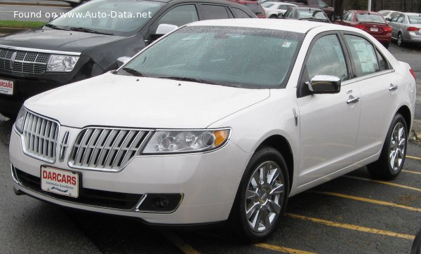 المواصفات والتفاصيل التقنية الكاملة 2010 Lincoln MKZ I (facelift 2010) 3.5 V6 24V (263 Hp) AWD Automatic