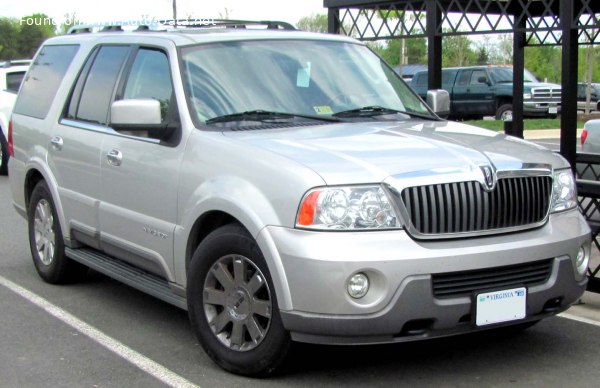 المواصفات والتفاصيل التقنية الكاملة 2002 Lincoln Navigator II 5.4i V8 32V (300 Hp) Automatic