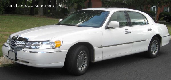 Full specifications and technical details 1998 Lincoln Town Car III  (FN145) 4.6 V8 (208 Hp)