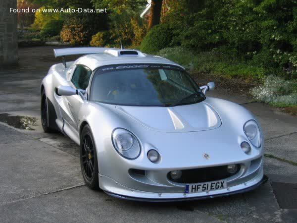 Vollständige Spezifikationen und technische Details 2000 Lotus Exige I 1.8 i 16V (179 Hp)