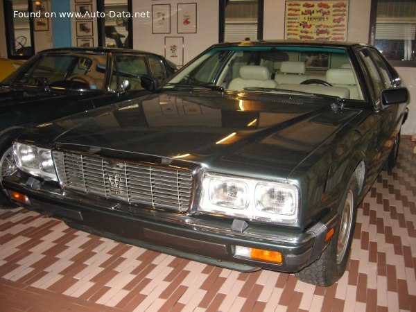 Full specifications and technical details 1985 Maserati Royale 4.9 V8 (300 Hp)