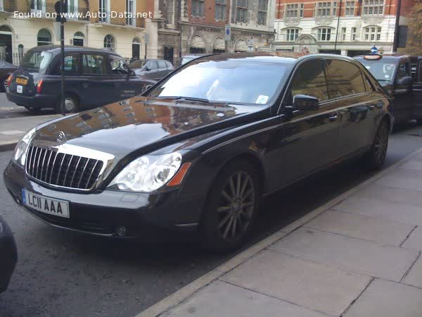 المواصفات والتفاصيل التقنية الكاملة 2009 Maybach 57 Zeppelin (W240) 6.0 V12 (640 Hp) Automatic