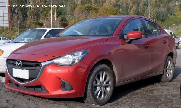 Full specifications and technical details 2014 Mazda 2 III Sedan (DL) 1.5 SkyActiv-G (107 Hp) Automatic