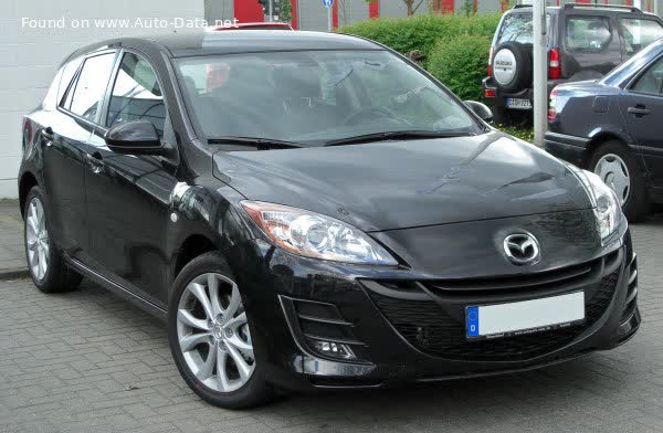 Vollständige Spezifikationen und technische Details 2009 Mazda 3 II Hatchback (BL) 1.6i (105 Hp)