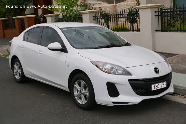 Full specifications and technical details 2011 Mazda 3 II Sedan (BL, facelift 2011) 2.0i (150 Hp) Automatic