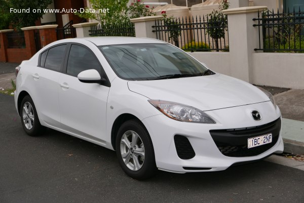 المواصفات والتفاصيل التقنية الكاملة 2011 Mazda 3 II Sedan (BL, facelift 2011) 2.0i (150 Hp) Automatic