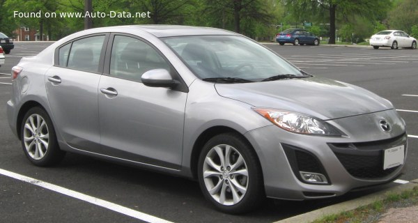 المواصفات والتفاصيل التقنية الكاملة 2009 Mazda 3 II Sedan (BL) 2.2 CD (150 Hp)