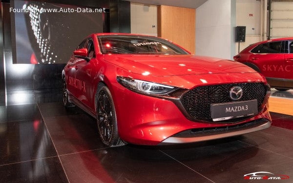 Full specifications and technical details 2019 Mazda 3 IV Hatchback 2.0 SkyActiv-X M Hybrid (180 Hp) AWD