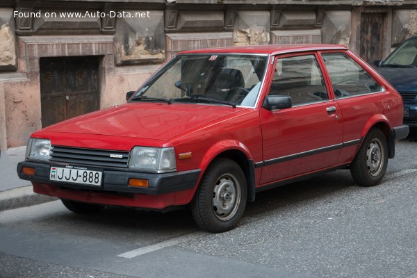 Full specifications and technical details 1980 Mazda 323 II Hatchback (BD) 1.1 (54 Hp)