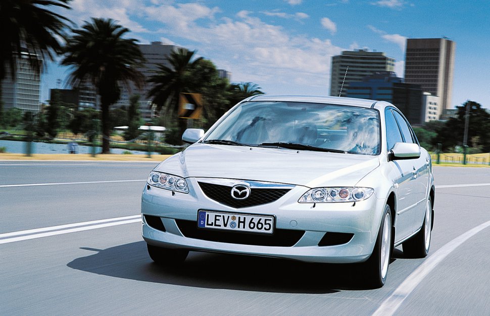 المواصفات والتفاصيل التقنية الكاملة 2004 Mazda 6 I Sedan (Typ GG/GY/GG1) 3.0 V6 (220 Hp) Automatic 6-speed