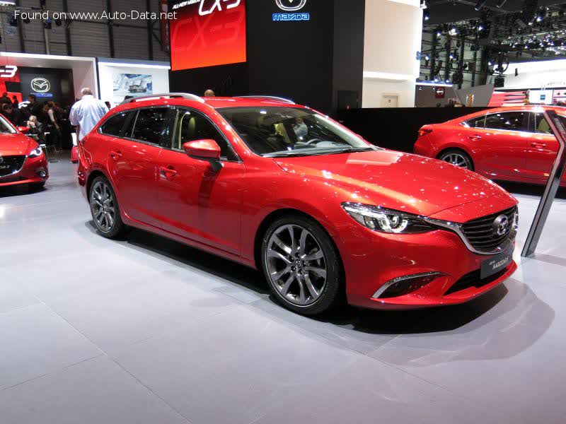Vollständige Spezifikationen und technische Details 2015 Mazda 6 III Sport Combi (GJ, facelift 2015) 2.2 SKYACTIV-D (150 Hp) 4x4 i-ELOOP
