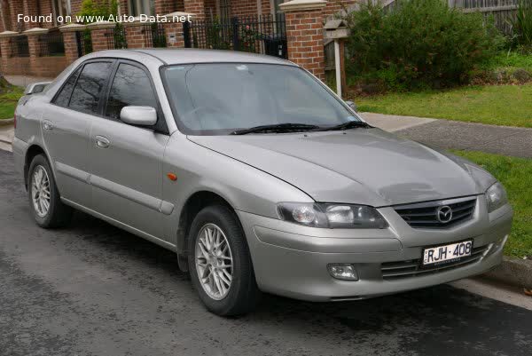 Vollständige Spezifikationen und technische Details 2000 Mazda 626 V (GF) 2.5 V6 (167 Hp)