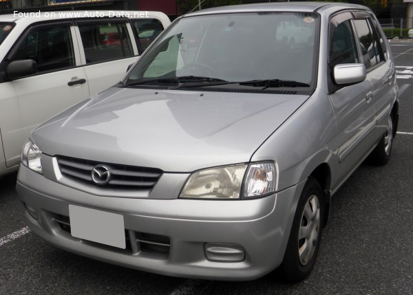 Full specifications and technical details 2000 Mazda Demio (DW) 1.5 16V (75 Hp)