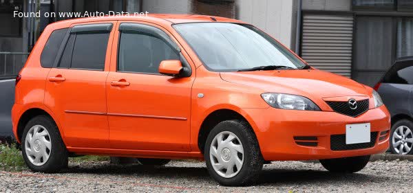 Vollständige Spezifikationen und technische Details 2003 Mazda Demio (DY) 1.5 i 16V (113 Hp)