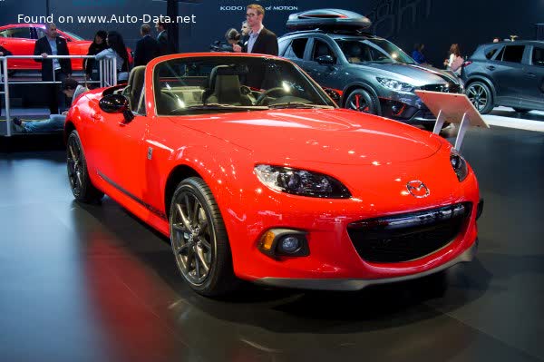 Vollständige Spezifikationen und technische Details 2012 Mazda MX-5 III (NC, facelift 2012) 2.0 MZR (160 Hp)