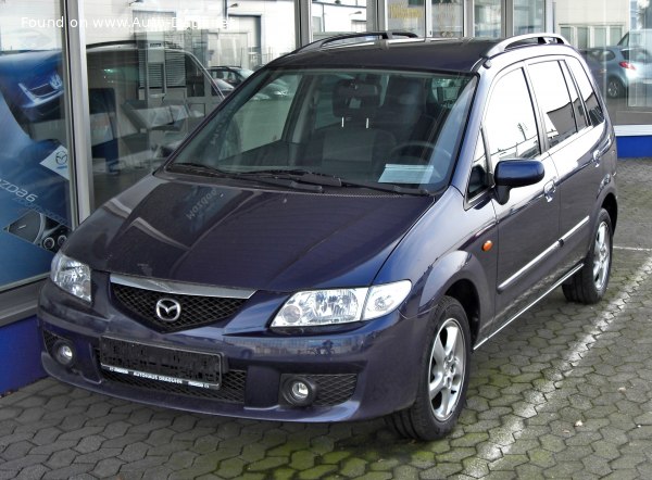 Full specifications and technical details 1999 Mazda Premacy (CP) 2.0 TD (90 Hp)