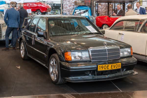 المواصفات والتفاصيل التقنية الكاملة 1989 Mercedes-Benz 190 (W201, facelift 1988) E 2.5-16 Evolution II (235 Hp)