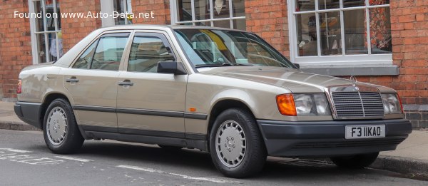 Full specifications and technical details 1985 Mercedes-Benz W124 200 (109 Hp) Automatic