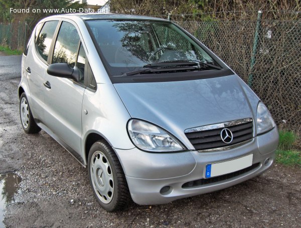 المواصفات والتفاصيل التقنية الكاملة 1998 Mercedes-Benz A-class (W168) A 170 CDI (90 Hp)