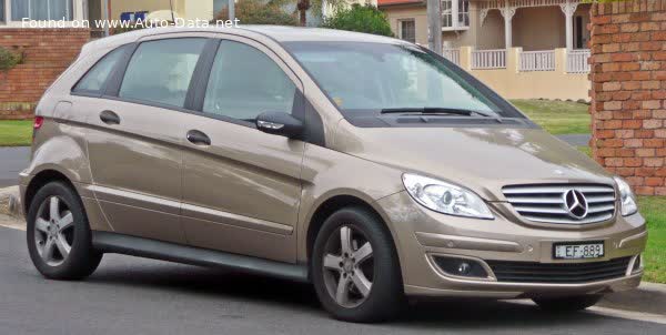 Vollständige Spezifikationen und technische Details 2005 Mercedes-Benz B-class (W245) B 200 Turbo (193 Hp)