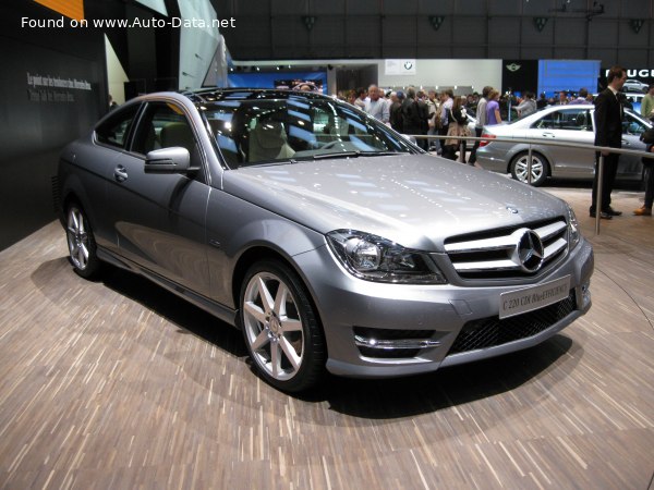 المواصفات والتفاصيل التقنية الكاملة 2013 Mercedes-Benz C-class Coupe (C204, facelift 2011) C 180 1.6 (156 Hp)