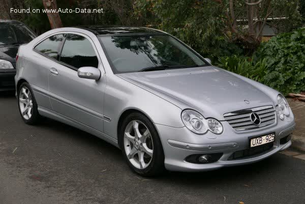 Spécifications complètes et détails techniques 2004 Mercedes-Benz C-class Sport Coupe (CL203, facelift 2004) AMG C 30 CDI (231 Hp) Automatic
