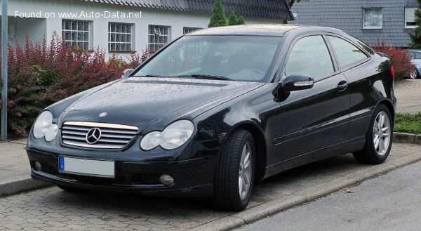 Vollständige Spezifikationen und technische Details 2001 Mercedes-Benz C-class Sport Coupe (CL203) C 230 Kompressor (197 Hp) Automatic