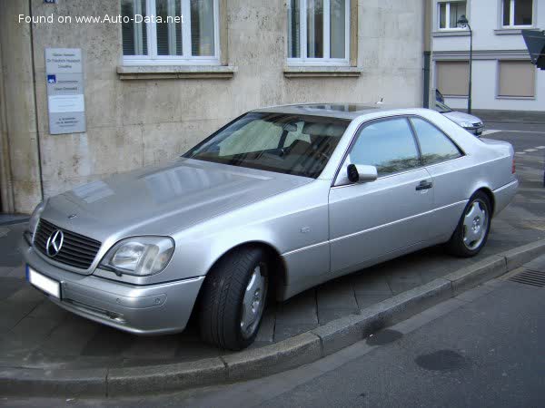 Spécifications complètes et détails techniques 1996 Mercedes-Benz CL (C140) CL 600 V12 (394 Hp) Automatic