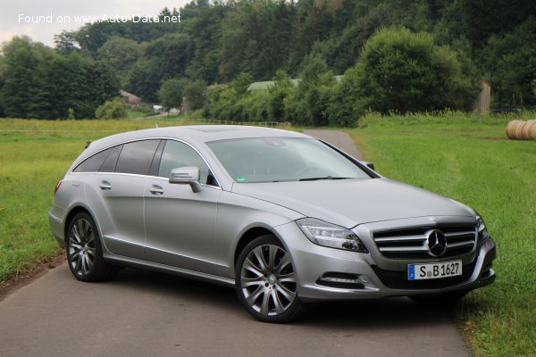 Full specifications and technical details 2012 Mercedes-Benz CLS Shooting Brake (X218) AMG CLS 63 V8 (585 Hp) S-Modell 4MATIC SPEEDSHIFT Sport