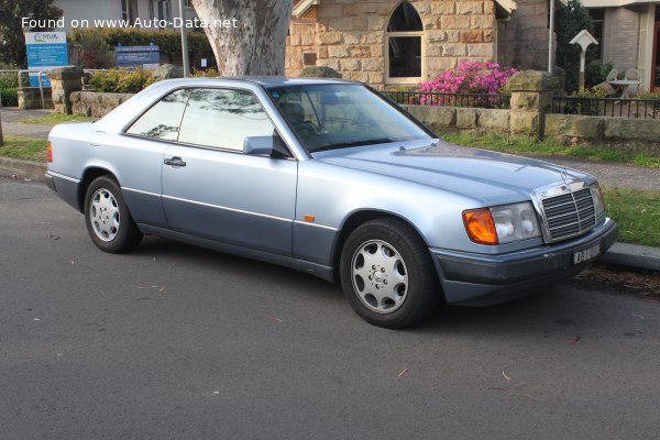 Full specifications and technical details 1989 Mercedes-Benz C124 (facelift 1989) 230 CE (132 Hp) Automatic