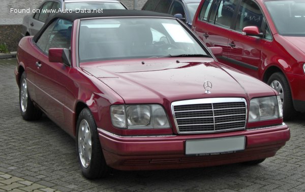 Vollständige Spezifikationen und technische Details 1993 Mercedes-Benz E-class Cabrio (A124) E 200 (136 Hp) Automatic