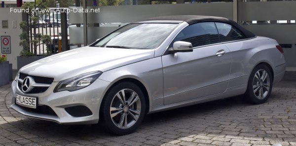 Full specifications and technical details 2014 Mercedes-Benz E-class Cabrio (A207, facelift 2013) E 320 V6 (272 Hp) 7G-TRONIC PLUS