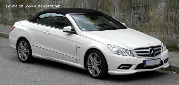 Full specifications and technical details 2011 Mercedes-Benz E-class Cabrio (A207) E 350 CDI BlueEFFICIENCY V6 (265 Hp) 7G-TRONIC PLUS