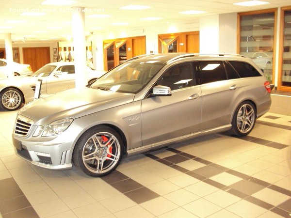 المواصفات والتفاصيل التقنية الكاملة 2010 Mercedes-Benz E-class T-modell (S212) AMG E 63 V8 (525 Hp) AMG SPEEDSHIFT MCT