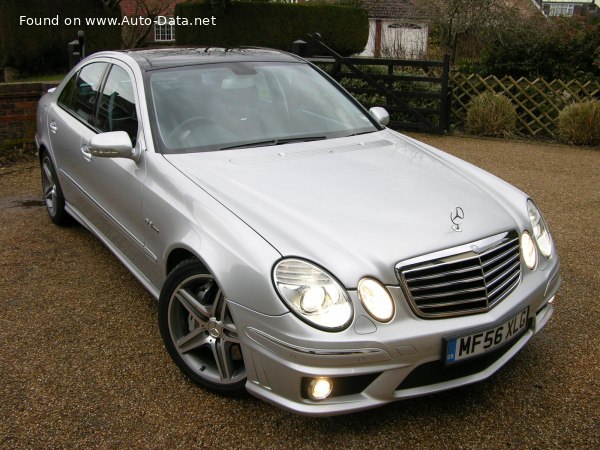 Full specifications and technical details 2006 Mercedes-Benz E-class (W211, facelift 2006) AMG E 63 V8 (514 Hp) 7G-TRONIC