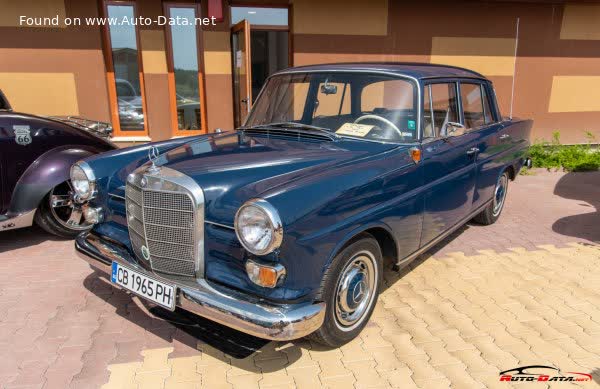 Full specifications and technical details 1966 Mercedes-Benz Fintail (W110) 230 (120 Hp) Automatic
