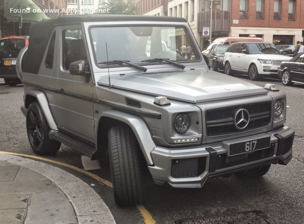 Full specifications and technical details 2013 Mercedes-Benz G-class Cabriolet (W463, facelift 2012) G 500 V8 Final Edition 200 (387 Hp) 4MATIC 7G-TRONIC