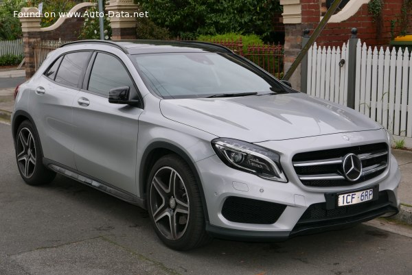 Full specifications and technical details 2013 Mercedes-Benz GLA (X156) GLA 200 (156 Hp)