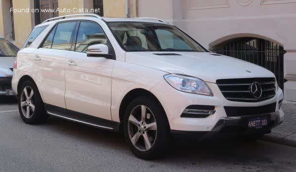 المواصفات والتفاصيل التقنية الكاملة 2011 Mercedes-Benz M-class (W166) ML 350 BlueEFFICIENCY V6 (306 Hp) 4MATIC 7G-TRONIC