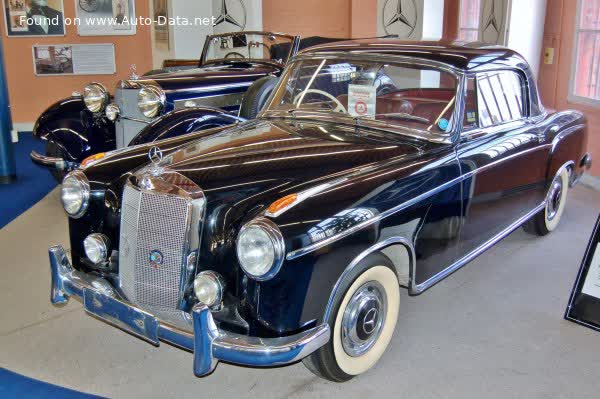 المواصفات والتفاصيل التقنية الكاملة 1959 Mercedes-Benz W128 Coupe 220 SE (120 Hp) Hydrak