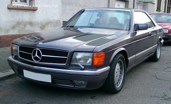 Full specifications and technical details 1987 Mercedes-Benz S-class Coupe (C126, facelift 1985) 560 SEC V8 (300 Hp) Automatic