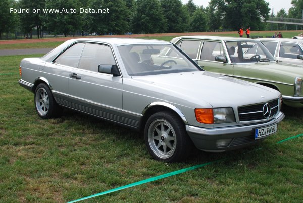 Full specifications and technical details 1980 Mercedes-Benz S-class Coupe (C126) 380 SEC V8 (204 Hp) Automatic