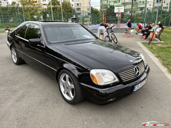 المواصفات والتفاصيل التقنية الكاملة 1995 Mercedes-Benz S-class Coupe (C140) S 600 V12 (394 Hp) 5G-TRONIC