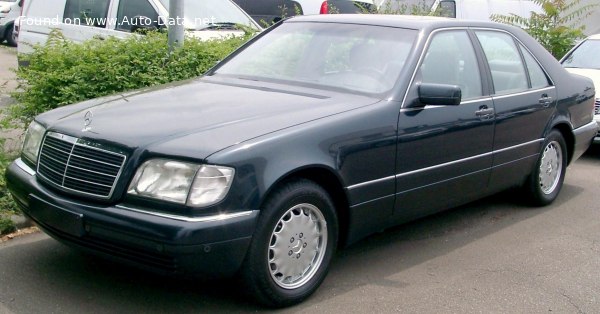 Full specifications and technical details 1994 Mercedes-Benz S-class (W140, facelift 1994) S 500 V8 (320 Hp) 4G-TRONIC