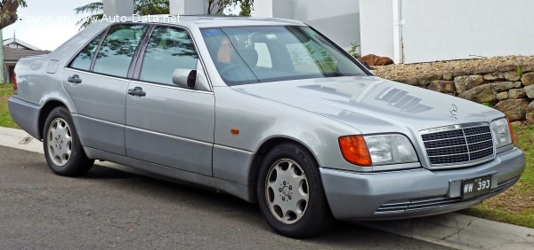 Full specifications and technical details 1993 Mercedes-Benz S-class (W140) S 320 (231 Hp) 4 Automatic