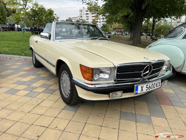 Full specifications and technical details 1985 Mercedes-Benz SL (R107, facelift 1985) 560 SL CAT V8 (230 Hp) Automatic