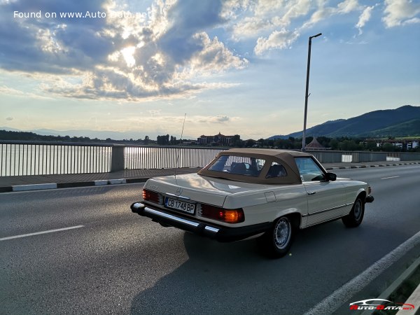 Full specifications and technical details 1975 Mercedes-Benz SL (R107) 450 SL V8 (217 Hp) Automatic