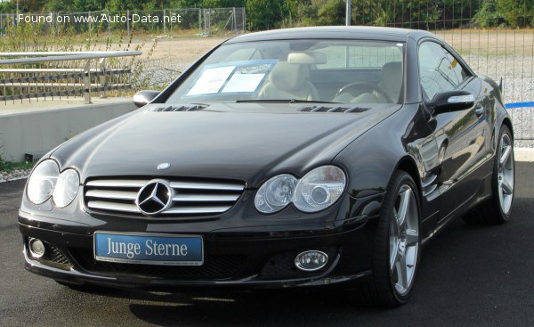 Vollständige Spezifikationen und technische Details 2006 Mercedes-Benz SL (R230, facelift 2006) AMG SL 55 V8 (517 Hp) Automatic