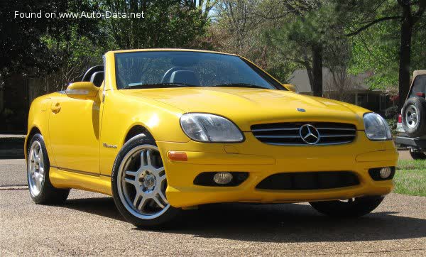 المواصفات والتفاصيل التقنية الكاملة 2000 Mercedes-Benz SLK (R170, facelift 2000) SLK 200 Kompressor (163 Hp)